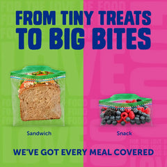 Ziploc Lunch Duo Variety Pack, Easy Open and Close, Plastic Food Storage Bags, 200 count