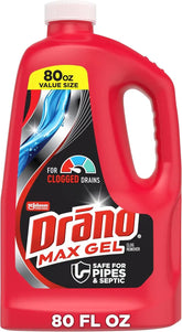 Drano Max Gel Clog Remover, 80 oz