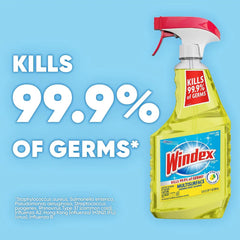 Windex Multipurpose Cleaner Disinfectant Spray Bottle, Packaging Designed to Prevent Leakage and Breaking, Surface Cleaning Spray, Citrus Fresh Scent, 23 Fl Oz