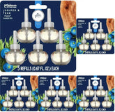Glade PlugIns Refills Air Freshener, Scented and Essential Oils for Home and Bathroom, Juniper & Teak, Fresh Collection 3.35 Fl Oz, 5 Count (Pack of 5)