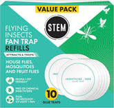 STEM Flying Insect Fan Trap Glue Refill Pads, 10 Count