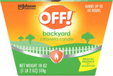 OFF! Backyard Citronella Scented Candle Burns Up to 40 Hours Provides Ambiance and a Gentle Glow for Backyard Outdoor Occasions 18 Ounce (Pack of 6)