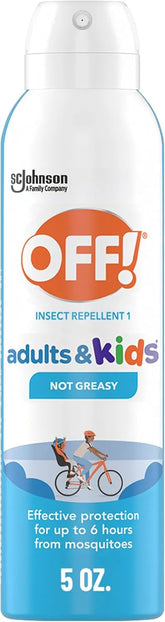 OFF! Insect Repellent Aerosol for Adults & Kids, Fragrance-Free Picaridin Bug Spray for Everyday DEET-Free Protection from Mosquitoes and Ticks, 5 oz | Off! Aero 5oz Insect & Mosquito Repellent for Adults & Kids