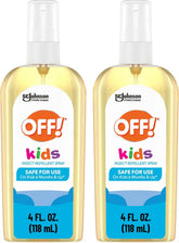 OFF! Kids Mosquito & Tick Repellent Spray, Botanically Inspired, Safe for Use On Kids, 4 oz (Pack of 2)
