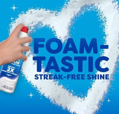 Windex Fast Shine Foam Glass Cleaner, No-Drip Windows, Doors, Mirrors & Countertops Aerosol Cleaning Spray, Streak-Free Shine, Removes Fingerprints, Dust, Dirt, Grime & More 19 oz (Pack of 2)