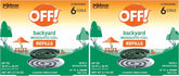 OFF! Backyard Mosquito Repellent Coil Refills, Perfect for Outdoor Patios Country Fresh Scent, 6 Count (Pack of 2)