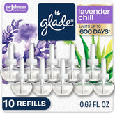 Glade PlugIns Refills Air Freshener, Tranquil Lavender & Aloe, Scented and Essential Oils for Home and Bathroom, 0.67 Fl Oz, 10 Count
