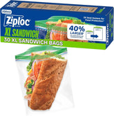 Ziploc Sandwich XL Bags, 30 Count (Pack of 12)