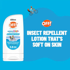 OFF! Insect Repellent Lotion for Adults & Kids, Fragrance-Free Picaridin Bug Repellent for Everyday DEET-Free Protection from Mosquitoes and Ticks, 3.8 oz | Off! Kids & Adult Anti-Insect Repellent Spray - 3.8 oz, DEET-Free, Bug & Mosquito Protection