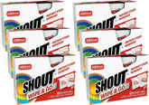 Shout Wipe & Go Instant Stain Remover Wipes, No Wash Required, Safe on Colorfast Washables, Travel & Baby Diaper Bag Essentials, Removes Grass, Coffee, Makeup & More, 12 Wipes (Pack of 6)