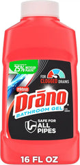 Drano Hair Buster Gel Clog Remover, Professional Strength, Dissolves Hair on Contact, 16 oz