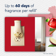 Glade PlugIns Refills Air Freshener, Scented and Essential Oils for Home and Bathroom, Apple Cinnamon, 6.7 Fl Oz, 10 Count