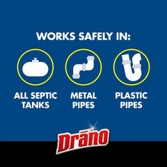 Drano Advanced Septic Tank Treatment Pods, Avoid Expensive Repairs by Preventing Solid Waste, Paper, Oil, and Grease Backup – 3 Pods, 4.5 oz