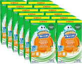 Scrubbing Bubbles Flushable Toilet Bowl Wand Cleaner Refills, Fresh Brush Cleaner Toilet Refill Pads, Removes Limescale & Odors, Citrus Scent, 10 Count (Pack of 12)