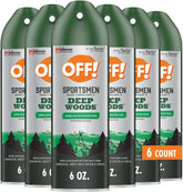 OFF! Deep Woods Sportsmen Insect Repellent Spray for Hunting Camping and Fishing 6 Ounce (Pack of 6)