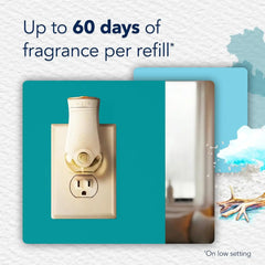 Glade PlugIns Refills Air Freshener, Sky & Sea Salt, Scented and Essential Oils for Home and Bathroom, 0.67 Fl Oz, 10 Count