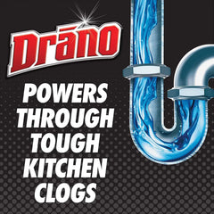 Drano Kitchen Granules Clog Remover, Commercial Line, 17.6 oz (Pack of 2)
