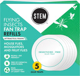 STEM Flying Insect Fan Trap Glue Refill Pads, 5 Count