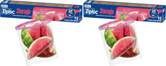 Ziploc Storage Bags, Jumbo 2 Gallon Size (12 Bags) (Pack of 2)