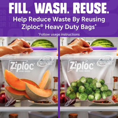 Ziploc Heavy Duty Gallon Storage Bags, Reusable Large Bag for Food, Tools, Craft, and Clothing Storage, 10 Count