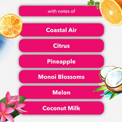 Glade PlugIns Refills Air Freshener, Exotic Tropical Blossoms & Coastal Sunshine Citrus, Scented and Essential Oils for Home and Bathroom, 0.67 Fl Oz, 5 Count