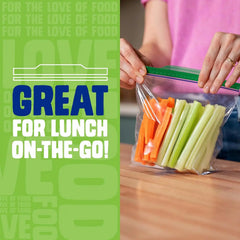 Ziploc Sandwich and Snack Bags, Easy Open and Close, Plastic Food Storage Bags, 105 Bags Total