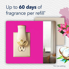 Glade PlugIns Refills Air Freshener, Scented and Essential Oils for Home and Bathroom, Exotic Tropical Blossoms, 6.7 Fl Oz, 10 Count