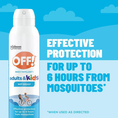 OFF! Insect Repellent Aerosol for Adults & Kids, Fragrance-Free Picaridin Bug Spray for Everyday DEET-Free Protection from Mosquitoes and Ticks, 5 oz | Off! Aero 5oz Insect & Mosquito Repellent for Adults & Kids