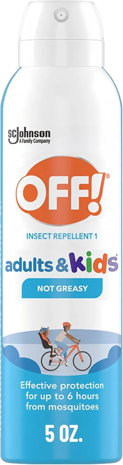 OFF! Insect Repellent Aerosol for Adults & Kids, Fragrance-Free Picaridin Bug Spray for Everyday DEET-Free Protection from Mosquitoes and Ticks, 5 oz | Off! Aero 5oz Insect & Mosquito Repellent for Adults & Kids