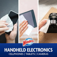 Windex Electronics Screen Wipes for Computers, Phones, Televisions and More, 25 Count - Pack of 3 (75 Total Wipes)