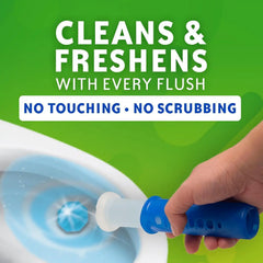 Scrubbing Bubbles Fresh Gel Toilet Bowl Cleaning Stamps, Helps Keep Toilet Clean and Helps Prevent Limescale & Rings, Citrus Scent, 1 Dispenser with 6 Fresh Gel Stamps (Pack of 2)