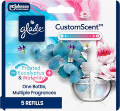 Glade PlugIns Refills with CustomScent Technology, Eucalyptus & Waterlily, 5 Refills