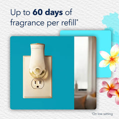 Glade PlugIns Refills Air Freshener Starter Kit, Scented and Essential Oils for Home and Bathroom, Aqua Waves, 4.02 Fl Oz, 2 Warmers + 6 Refills