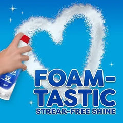Windex Fast Shine Foam Glass Cleaner, No-Drip Windows, Doors, Mirrors & Countertops Aerosol Cleaning Spray, Streak-Free Shine, Removes Fingerprints, Dust, Dirt, Grime & More 19 oz (Pack of 1)