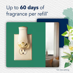 Glade PlugIns Refills Air Freshener, Jasmine & Honeysuckle, Scented and Essential Oils for Home and Bathroom, 0.67 Fl Oz, 10 Count